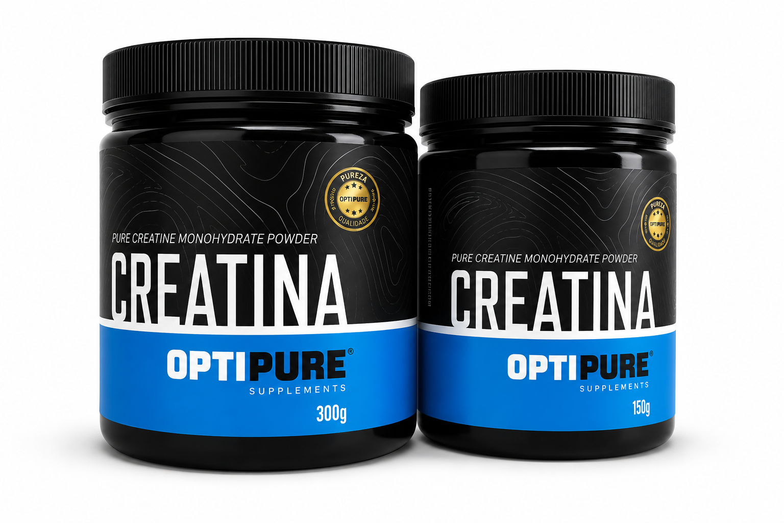 CREATINA MONOHIDRATADA 200 Mesh. Pote 300g - KIT 2 Potes