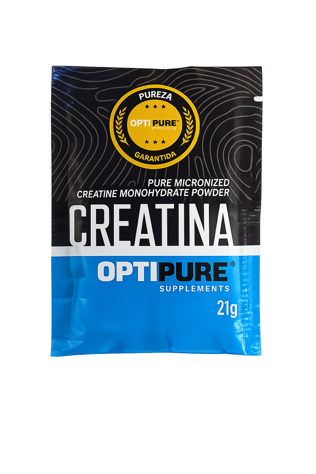 Kit com 10 Sachês Creatina Monohidratada Micronizada 200mesh Optipure 21g