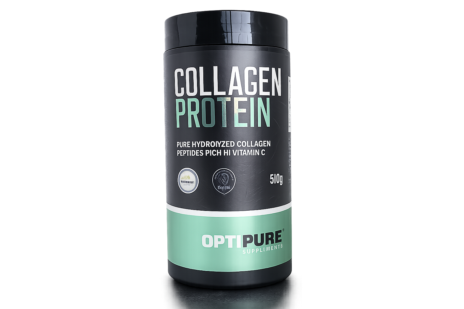 Collagen Protein 510g - Pure Hydrolized Collagen Peptides with Vitamin C