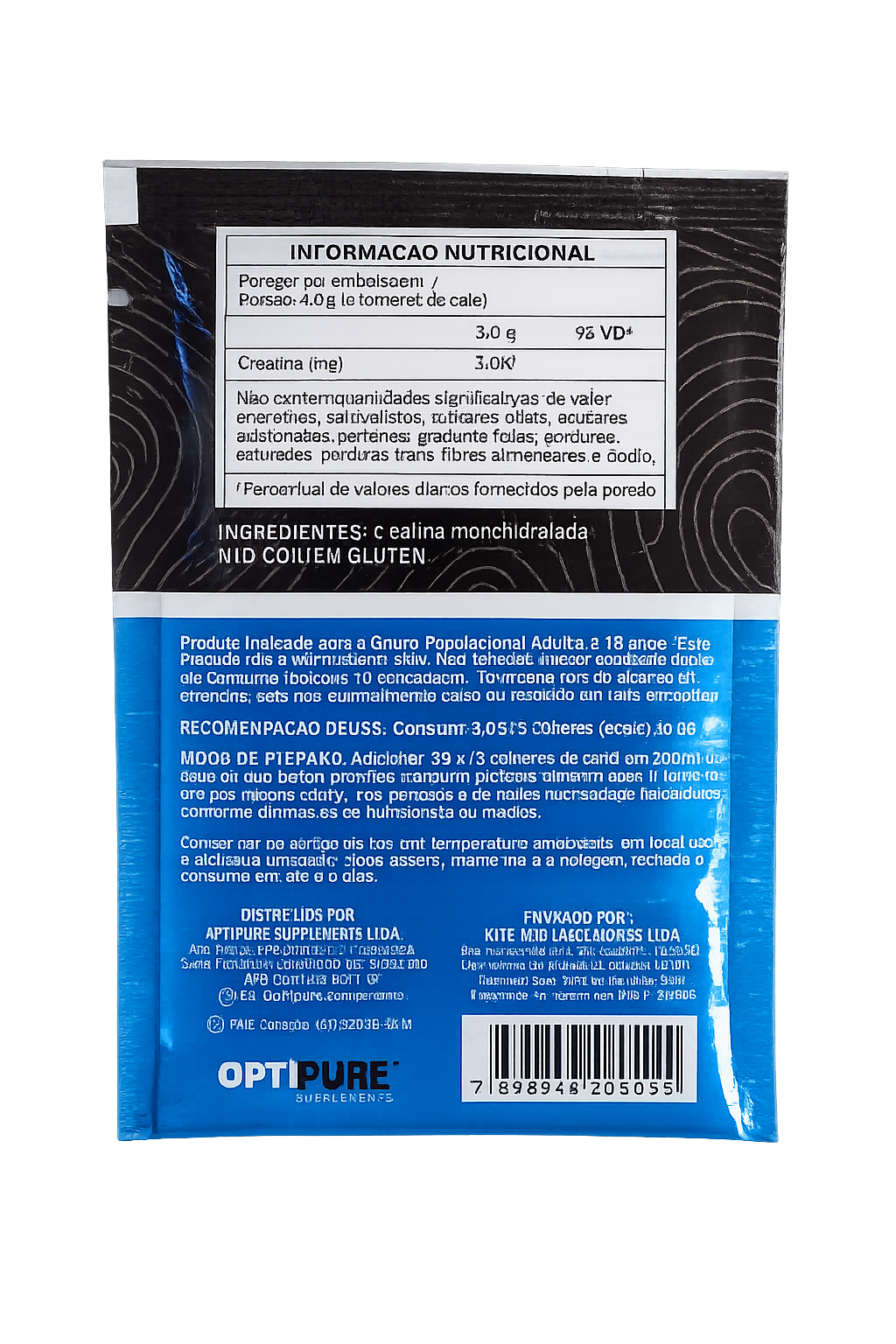 Sachê Creatina Monohidratada Micronizada 200mesh Optipure 21g